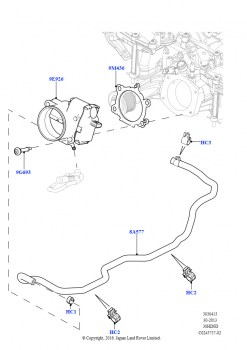 Корпус дроссельной заслонки (Сборка на заводе в г. Солихалл, 3.0L DOHC GDI SC V6 БЕНЗИНОВЫЙ)