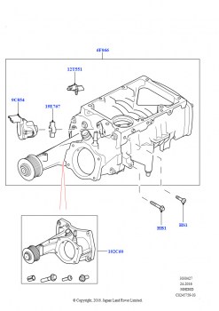 Компрессор супернаддува (Сборка на заводе в г. Солихалл, 3.0L DOHC GDI SC V6 БЕНЗИНОВЫЙ)