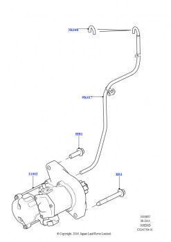 Стартер (3.0L DOHC GDI SC V6 БЕНЗИНОВЫЙ, Стандартн.эл/двиг.стартера)