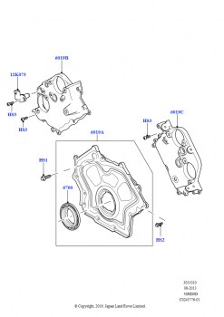 Крышки газораспредели. механизма (Сборка на заводе в г. Солихалл, 3.0L DOHC GDI SC V6 БЕНЗИНОВЫЙ)