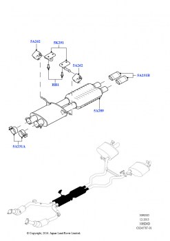 Система выпуска (Средняя секция, 3.0L DOHC GDI SC V6 БЕНЗИНОВЫЙ)