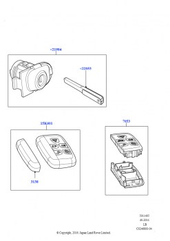 Компл.замков и ремкомпл. автомобиля