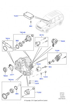 Элементы раздаточной коробки (8-ступенчат. АКПП ZF 8HP70 HEV 4WD, С 2-ступенч.раздат.кор. с Ctrl Trac, 8-ступенч.авто.кор.пер.ZF 8HP70 4WD, С 2-ступенч.раздат.кор. с Ctrl Trac, 8-с