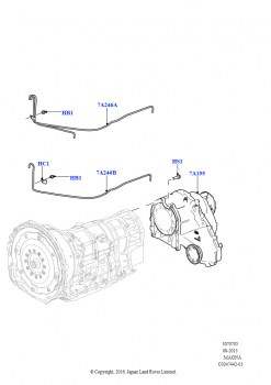 Картер раздаточной коробки (8-ступенч.авто.кор.пер.ZF 8HP70 4WD, С 1-ступенчатой раздаточн.коробкой, 8-ступенчатая АКПП ZF 8HP45, С 1-ступенчатой раздаточн.коробкой)