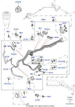 Система актив.стабилизатора устойч. (Трубопроводы ARC, Передний, 3,6 л V8 32V DOHC EFi дизель Lion, С контролем устойчивости)