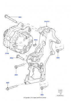 Генератор и опоры (2.2L CR DI 16V Дизельный, Сборочный завод Хэйлвуд)