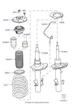 Стойки и пружины передней подвески (Сборочный завод Хэйлвуд)