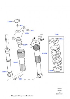 Задние пружины и амортизаторы (Сборочный завод Хэйлвуд)