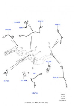Система выпуска (Датчики системы выпуска, 3.0L DOHC GDI SC V6 БЕНЗИНОВЫЙ)