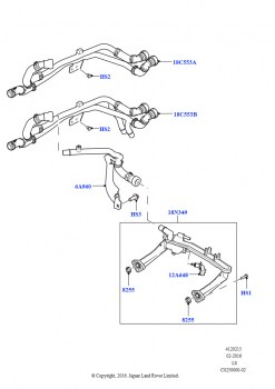 Шланги отопителя (3.0L DOHC GDI SC V6 БЕНЗИНОВЫЙ)