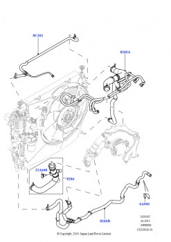 Трубопр.и шланги сист.охлажд. (3.0L DOHC GDI SC V6 БЕНЗИНОВЫЙ)