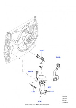 Насос охлаждающей жидкости (Вспомогательный блок, 3.0L DOHC GDI SC V6 БЕНЗИНОВЫЙ)