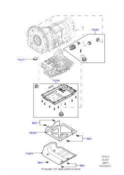 Внешние эл-ты коробки передач (3.0 V6 D Gen2 Twin Turbo, 8-ступенч.авто.кор.пер.ZF 8HP70 4WD, 3.0L DOHC GDI SC V6 БЕНЗИНОВЫЙ, 8-ступенч.авто.кор.пер.ZF 8HP70 4WD)