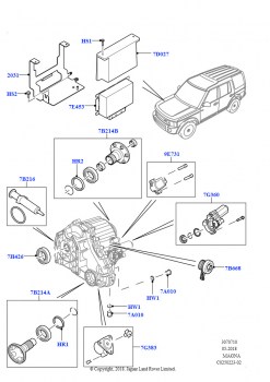 Элементы раздаточной коробки (8-ступенч.авто.кор.пер.ZF 8HP70 4WD, С 2-ступенч.раздат.кор. с Ctrl Trac)