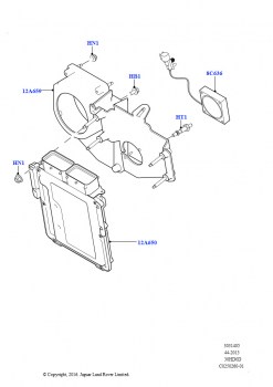 Модули и датчики двигателя (3.0L DOHC GDI SC V6 БЕНЗИНОВЫЙ, RHD)