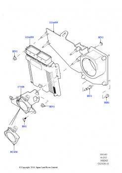 Модули и датчики двигателя (3.0L DOHC GDI SC V6 БЕНЗИНОВЫЙ, LHD)