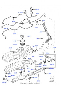 Топл. бак и сопутствующие эле. (3.0L DOHC GDI SC V6 БЕНЗИНОВЫЙ)