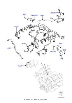 Электропр.на двигат.и перегородке (3.0L DOHC GDI SC V6 БЕНЗИНОВЫЙ)