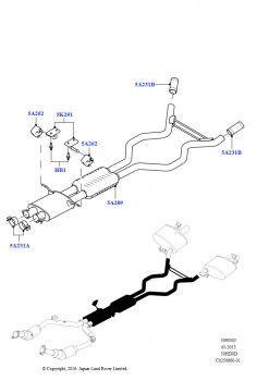 Система выпуска (Средняя секция, 3.0L DOHC GDI SC V6 БЕНЗИНОВЫЙ)