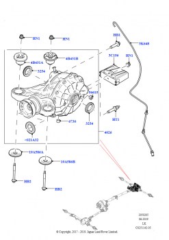 Задний мост (2.0L 16V TIVCT T/C 240PS бензиновый, Зад.мост с дифференц.с осью сател.)