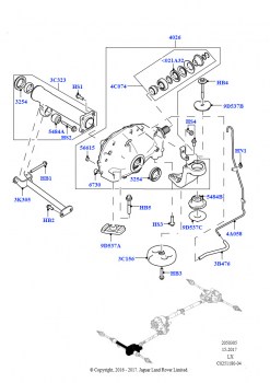Картер переднего моста (2.0L I4 DSL HIGH DOHC AJ200, 8-ступенч.авто.кор.пер.ZF 8HP70 4WD, 2.0L I4 DSL HIGH DOHC AJ200, 8-ступенчатая АКПП ZF 8HP45, 4.4L DOHC DITC V8 Diesel, 8-ступ