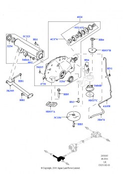 Картер переднего моста (Дизельный 3,0 V6, 8-ступенч.авто.кор.пер.ZF 8HP70 4WD, 4.4L DOHC DITC V8 Diesel, 8-ступенч.авто.кор.пер.ZF 8HP70 4WD, 4.4L DOHC DITC V8 Diesel, 8 Speed Auto