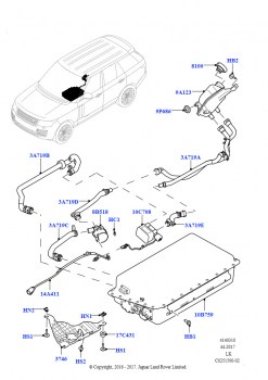 Гибридные электрические модули (Аккумулятор и охлаждение, 3.0 V6 D Gen2 Twin Turbo, 8-ступенчат. АКПП ZF 8HP70 HEV 4WD, 3.0 V6 D Gen2 Mono Turbo, 8-ступенчат. АКПП ZF 8HP70 HEV 4WD