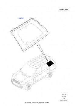 Задние боковые окна (Бронированный)
