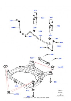 Перед.поперечина+штанга стабилизат. (Сборочный завод Хэйлвуд)