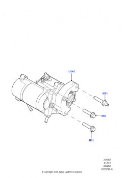 Стартер (2.2L CR DI 16V Дизельный, 9-ступенчат.автоматич. AWD, Стандартн.эл/двиг.стартера)
