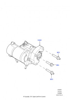 Стартер (2.2L CR DI 16V Дизельный, 6-ступенч.мех.коробка пер., 2.2L CR DI 16V Дизельный, 6-ступен. мех. кор. передач М66 2WD)