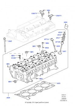 Головка цилиндров (2.0L 16V TIVCT T/C 240PS бензиновый)