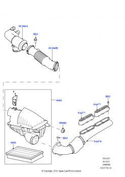Воздушный фильтр (2.0L 16V TIVCT T/C 240PS бензиновый)