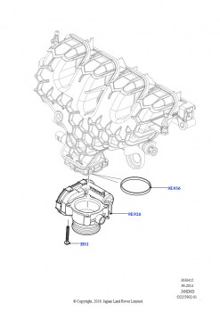 Корпус дроссельной заслонки (2.0L 16V TIVCT T/C 240PS бензиновый)