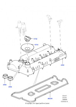 Крышка головки цилиндров (2.0L 16V TIVCT T/C 240PS бензиновый)