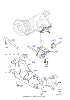 Опора коробки передач (2.0L 16V TIVCT T/C 240PS бензиновый)