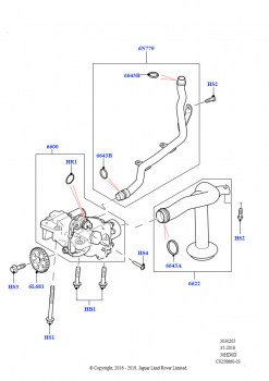 Масляный насос (Сборка на заводе в г. Солихалл, 3.0L DOHC GDI SC V6 БЕНЗИНОВЫЙ)