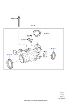 Корпус дроссельной заслонки (Сборка на заводе в г. Солихалл, 3.0 V6 D Gen2 Mono Turbo, 3.0 V6 D Gen2 Twin Turbo, 3.0 V6 D Gen2 Twin Turbo)