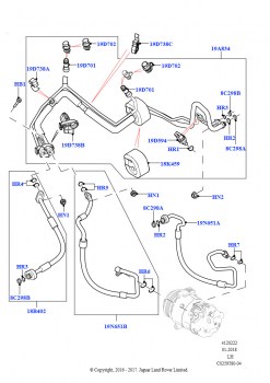 Система кондиционирования воздуха (2,0 л I4 High DOHC AJ200, бензин, Сборочный завод Хэйлвуд, 2,0 л I4 Mid DOHC AJ200, бензин, Сборочный завод Хэйлвуд, 2.0L I4 DSL HIGH DOHC AJ200,