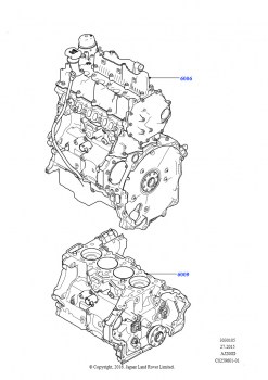 Сервисн.двиг.и неукомпл.блок цил. (2.0L I4 DSL HIGH DOHC AJ200, Сборочный завод Хэйлвуд, 2,0 л I4 DSL MID DOHC AJ200, Сборочный завод Хэйлвуд)