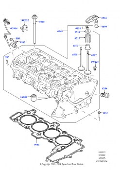 Головка цилиндров (2.0L I4 DSL HIGH DOHC AJ200, Сборочный завод Хэйлвуд, 2,0 л I4 DSL MID DOHC AJ200, Сборочный завод Хэйлвуд)