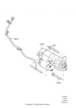 Стартер (2,0 л I4 DSL MID DOHC AJ200, Сборочный завод Хэйлвуд, 2.0L I4 DSL HIGH DOHC AJ200, Сборочный завод Хэйлвуд)