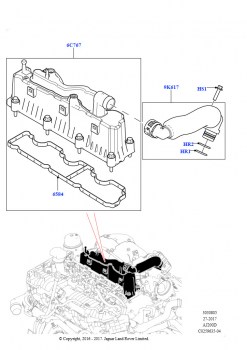 Сист.пониж.токс.выхл.-картер (2.0L I4 DSL HIGH DOHC AJ200, Сборочный завод Хэйлвуд, 2,0 л I4 DSL MID DOHC AJ200, Сборочный завод Хэйлвуд)