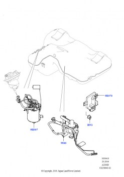 Топливный насос и датчик (2,0 л I4 DSL MID DOHC AJ200, Сборочный завод Хэйлвуд, С баком реагента системы диз.двиг., 2.0L I4 DSL HIGH DOHC AJ200, Сборочный завод Хэйлвуд, С баком ре