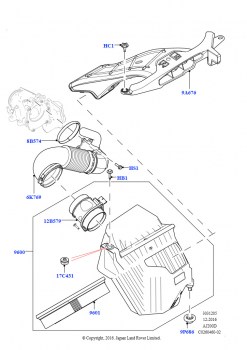 Воздушный фильтр (2,0 л I4 DSL MID DOHC AJ200, 2.0L I4 DSL HIGH DOHC AJ200)
