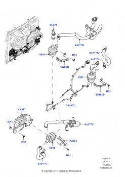 Насос охлаждающей жидкости (Дополнительно, 3.0 V6 D Gen2 Twin Turbo, 8-ступенчат. АКПП ZF 8HP70 HEV 4WD, 3.0 V6 D Gen2 Mono Turbo, 8-ступенчат. АКПП ZF 8HP70 HEV 4WD)