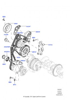Шкивы и приводные ремни (2.0L 16V TIVCT T/C 240PS бензиновый, Изготовитель - Changsu (Китай))