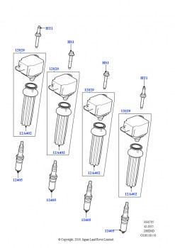 Катушка заж.и провода/свечи заж. (2.0L 16V TIVCT T/C 240PS бензиновый, Изготовитель - Changsu (Китай))