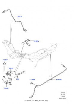 Система выпуска (Датчики, 2.0L I4 DSL HIGH DOHC AJ200, Стандарт токсичн.выхл.Proconve L6, 2.0L I4 DSL HIGH DOHC AJ200, Этап V плюс DPF, 2,0 л I4 DSL MID DOHC AJ200, DPF + DE-SOX, 2
