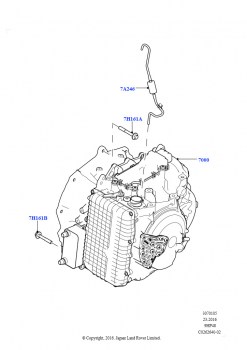 АКПП в сборе и привод спидометра (2.0L I4 DSL HIGH DOHC AJ200, 9-ступенчат.автоматич. AWD, Сборочный завод Хэйлвуд, 2,0 л I4 DSL MID DOHC AJ200, 9-ступенчат.автоматич. AWD, Сборочн